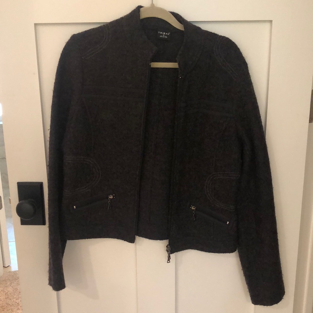 Tribal wool jacket